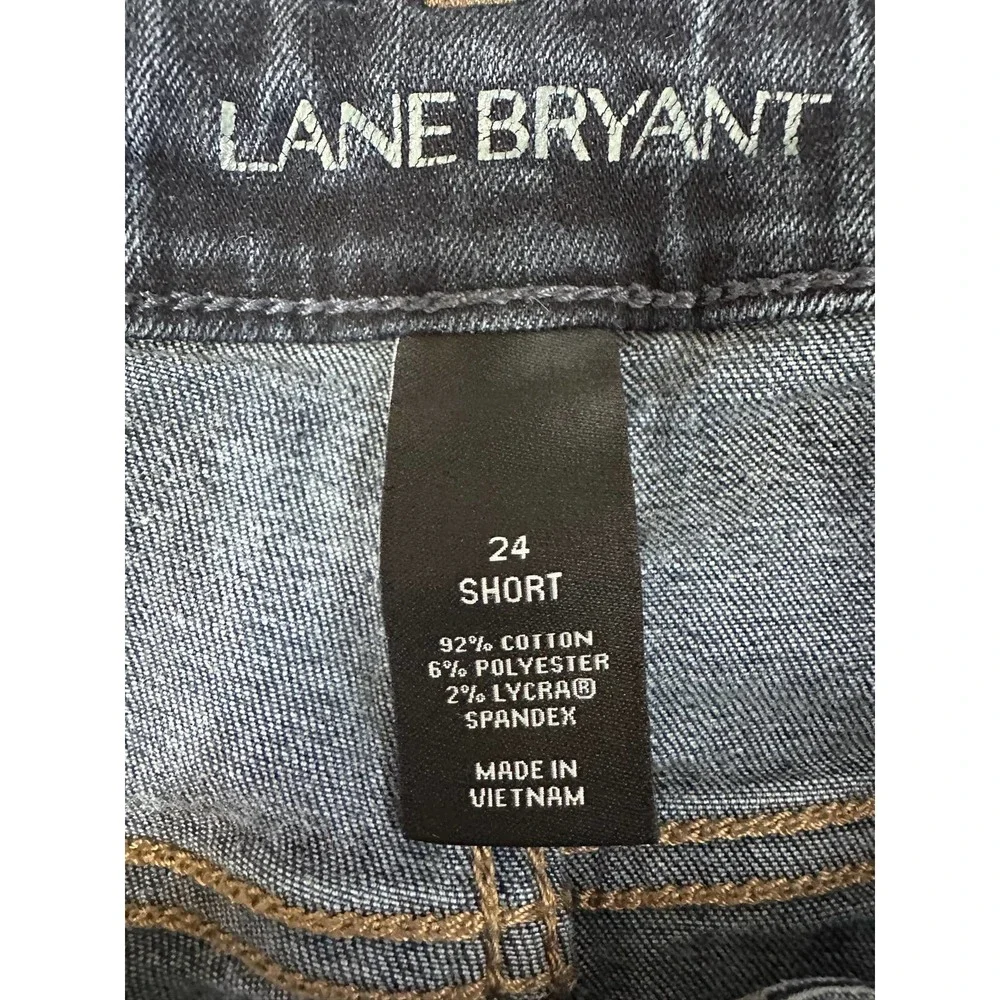 Lane Bryant Genius Fit Bootcut Jeans Womens Plus Size 24 Short Stretch Denim